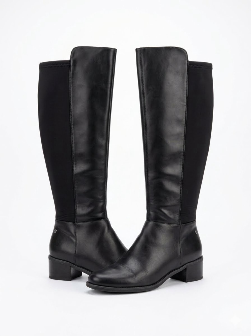 Dana Buchman Women's Black Knee-High Leather Riding Boots
